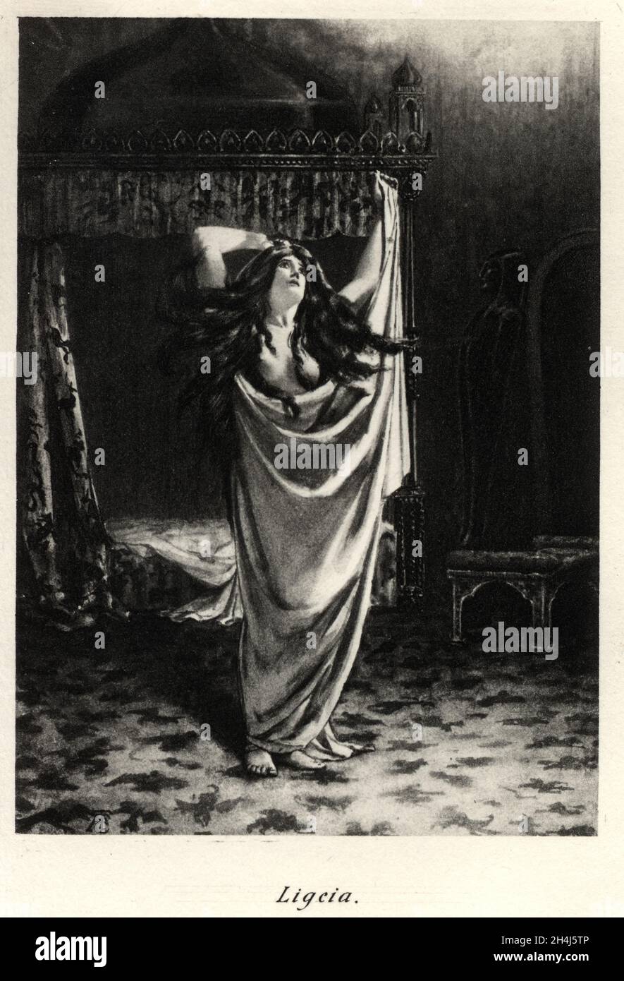 Scena da Ligeia, di Edgar Allan PoE Foto Stock