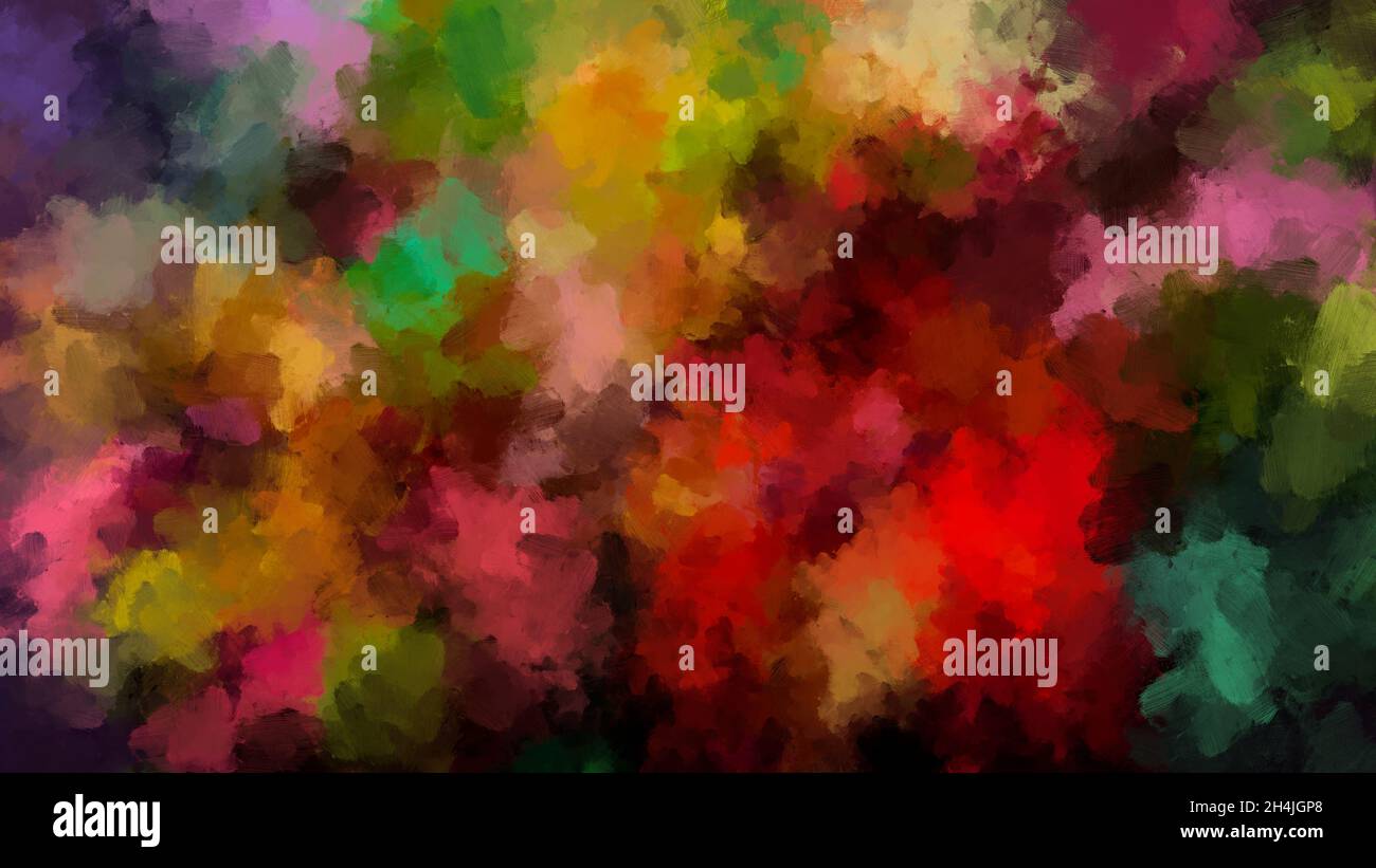 tratti di pennello colorati astratti che mescolano lo sfondo Foto Stock