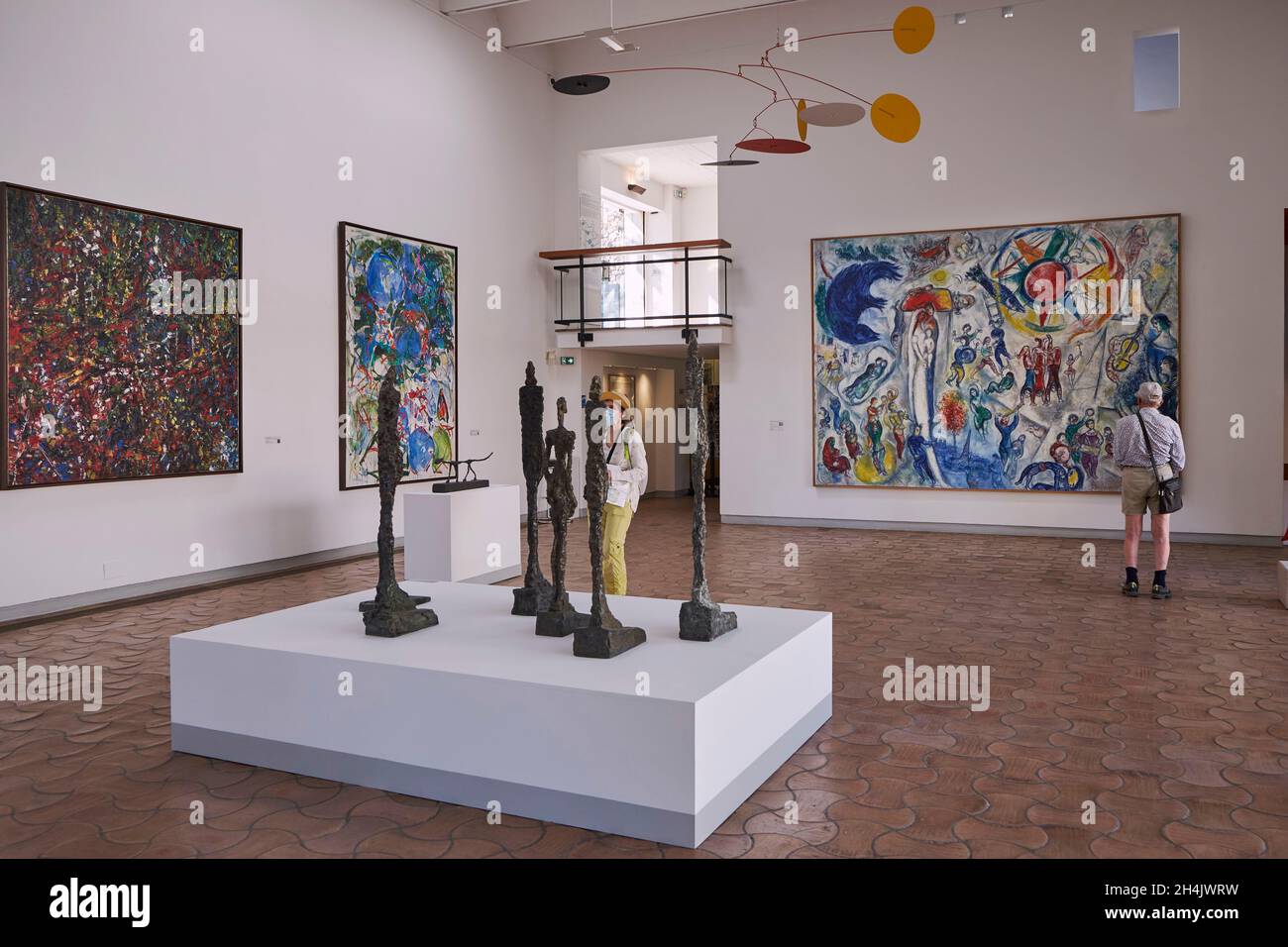 Francia, Alpes Maritimes, Saint Paul de Vence, la Fondazione Maeght, la grande sala espositiva, la vie (1964), pittura di Marc Chagall Foto Stock