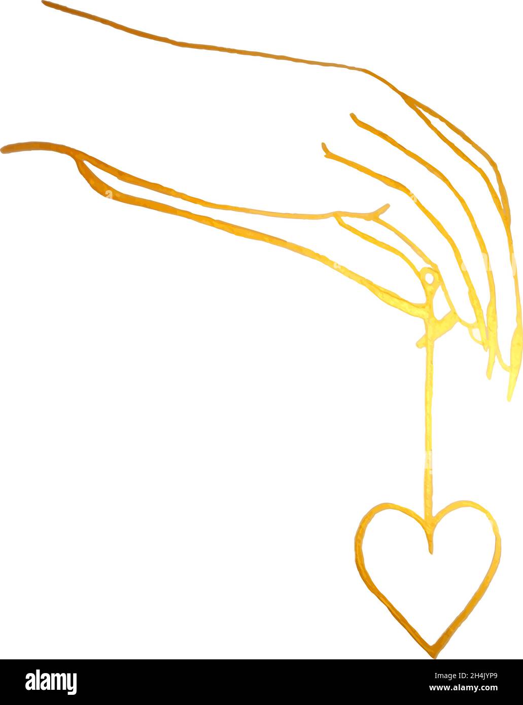 La strega sacra e i simboli mistici in Vector presentano vetro ad ora, sole, cuore, cristallo, mano Illustrazione Vettoriale