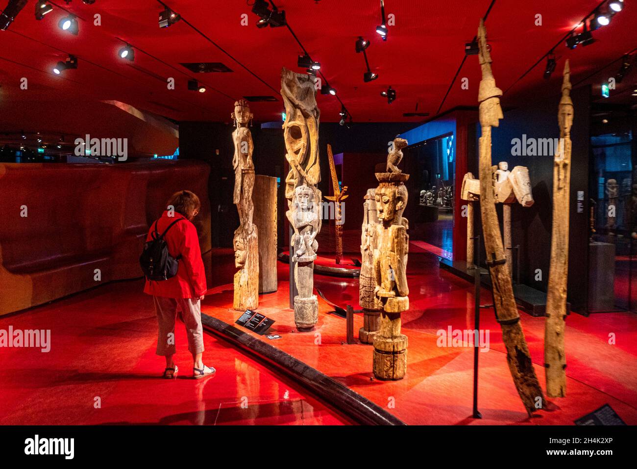 Francia, Parigi, museo delle arti primitive del quai Branly dell'architetto Jean Nouvel Foto Stock