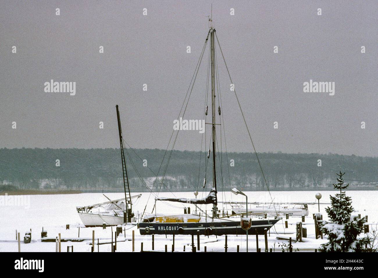 The Frozen Havel a Berlino, 1979 Foto Stock