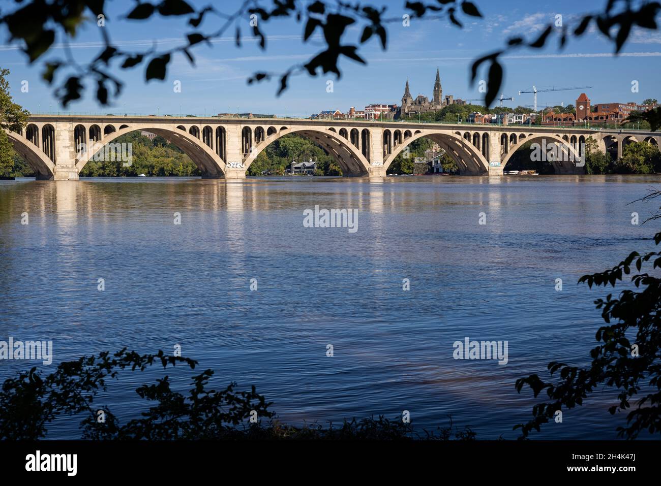 Splendida vista sul Key Bridge. Washington, D.C. Foto Stock
