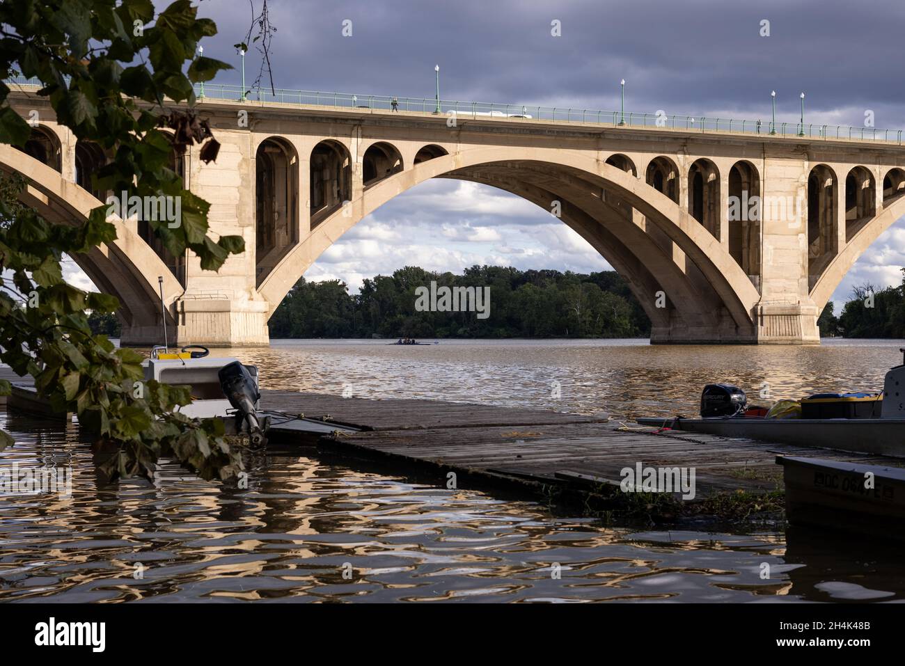 Splendida vista sul Key Bridge. Washington, D.C. Foto Stock