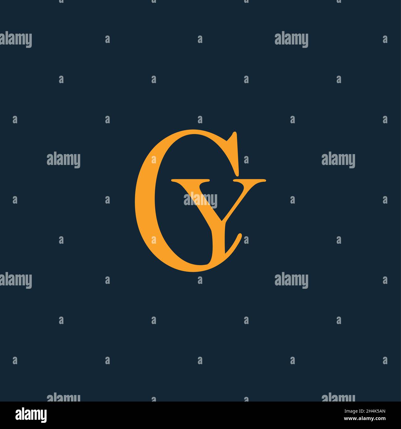 Innovativo logo CY iniziale professionale e logo CY. Lettera CY minimal elegante monogramma. Simbolo e cartello Premium Business Artistic Alphabet Illustrazione Vettoriale