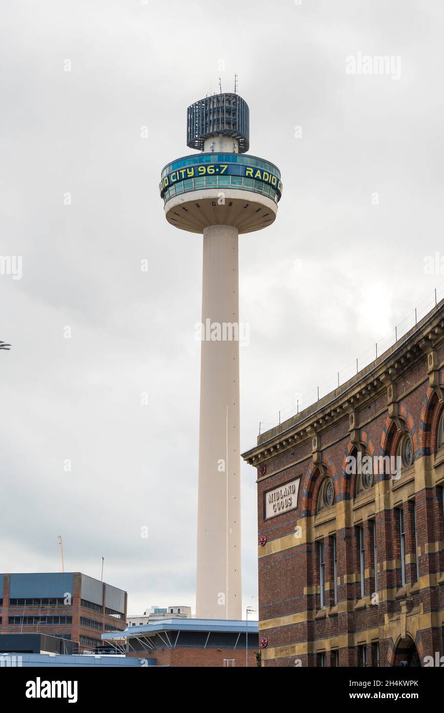 Radio City Tower e St Johns Beacon galleria di osservazione Liverpool 2021 Foto Stock