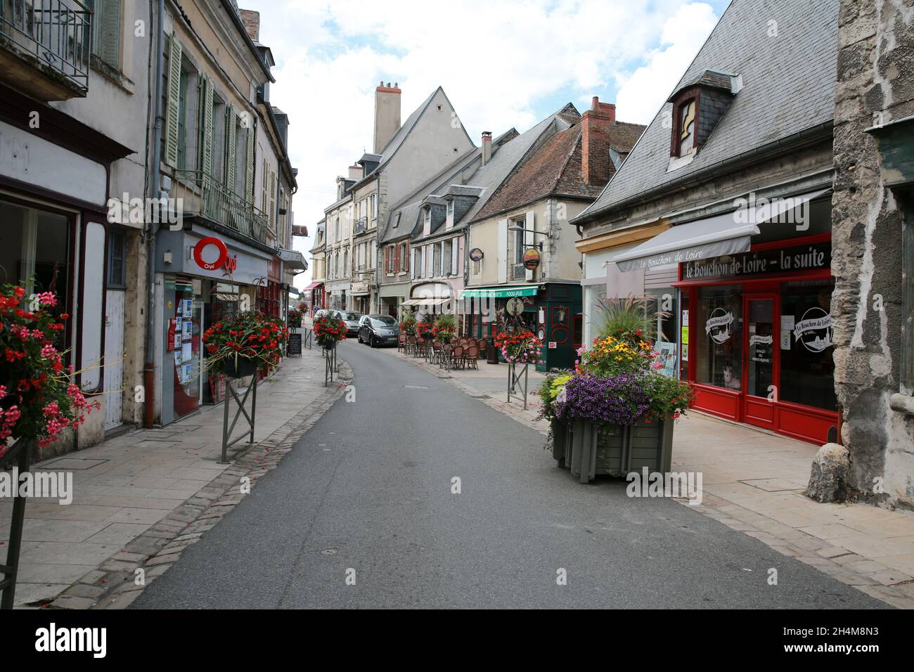 La Charité-sur-Loire, Nievre, Bourgogne-Franche-Comté, Francia Foto Stock