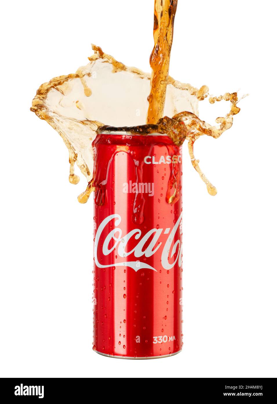 Una Lattina Di Coca Cola Vaniglia Isolata Su Fondo Bianco Fotografia Stock  Editoriale - Immagine di alluminio, metallo: 213472183