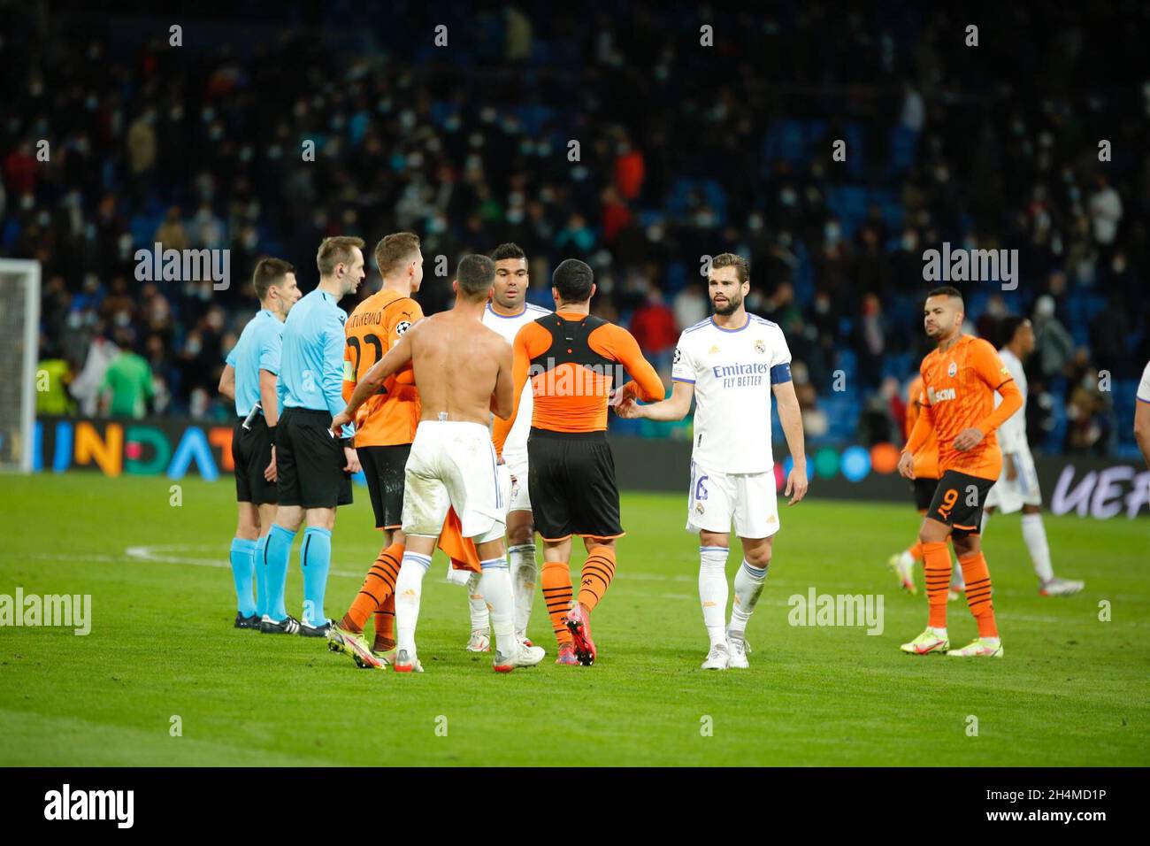 Madrid, Spagna. 3 novembre 2021. Giocatore del Real Madrid C.F., durante la fase di gruppo UEFA Champions League contro FK Shajtar Donetsk a Santiago Bernabeu. (Foto di: Ivan Abanades Medina Credit: CORDON PRESS/Alamy Live News Foto Stock