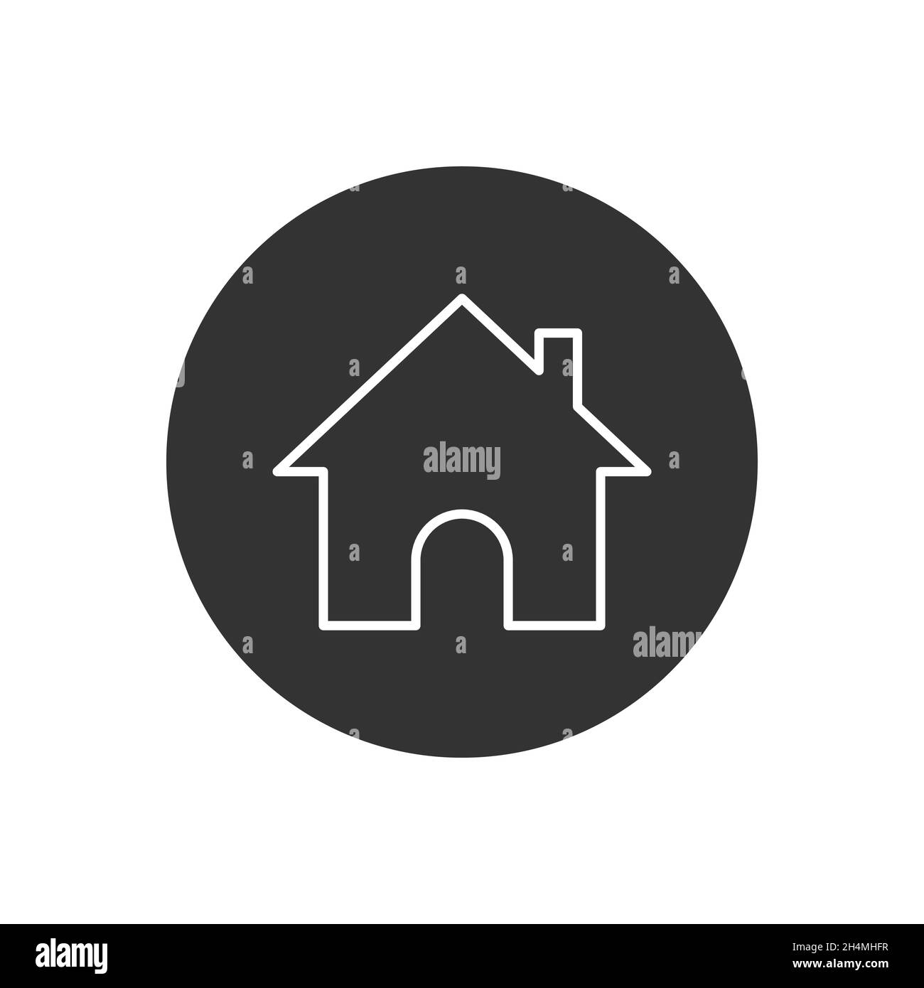 Icona della linea vettoriale correlata alla casa. Illustrazione Vettoriale