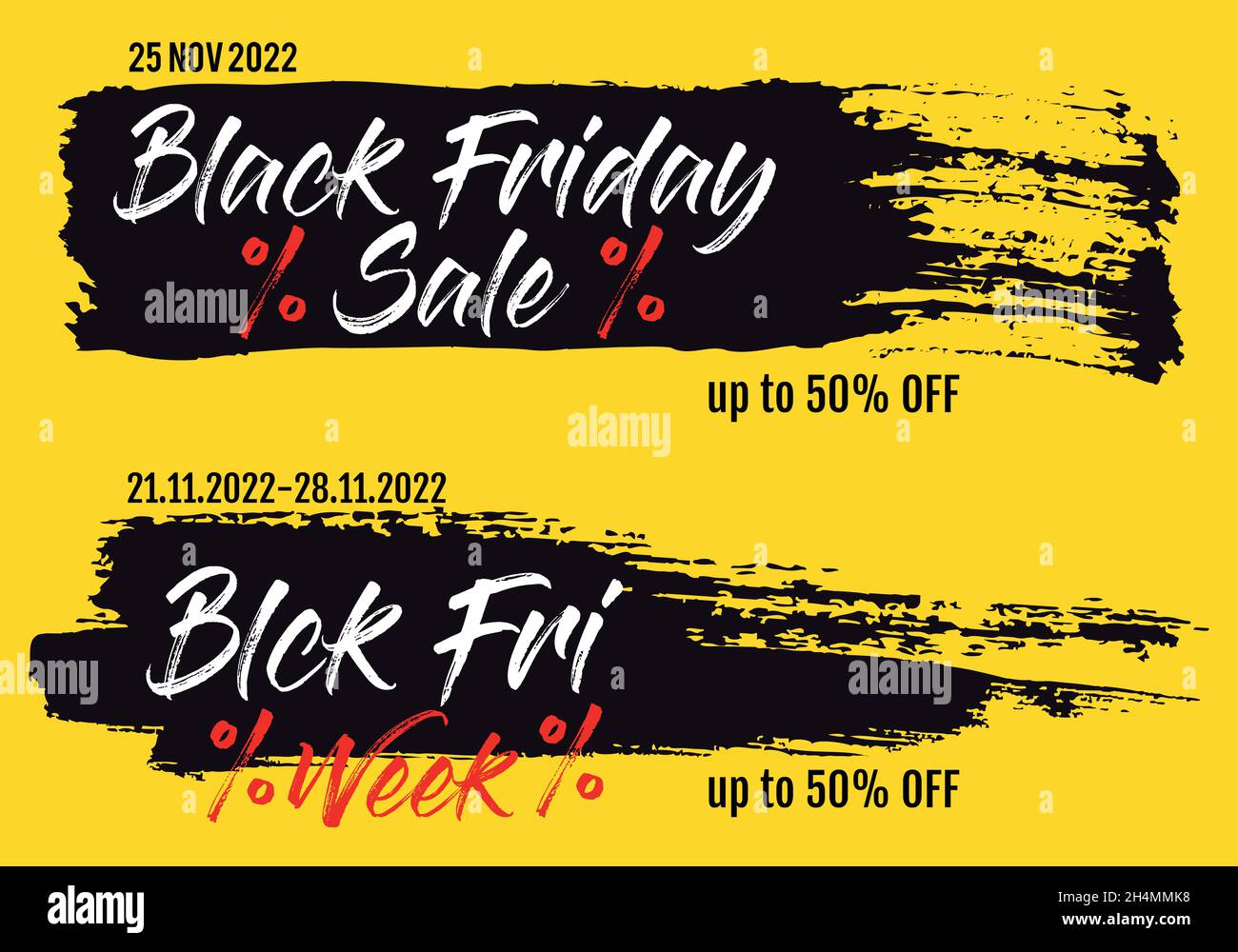 Black Friday Vendita banner, elementi vettoriali di design per etichette, tag, shopping online Illustrazione Vettoriale