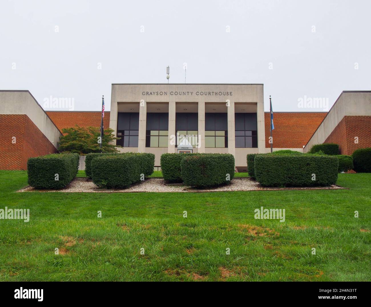 Grayson County Courthouse in Independence, Virginia, USA, 2021 © Katharine Andriotis Foto Stock
