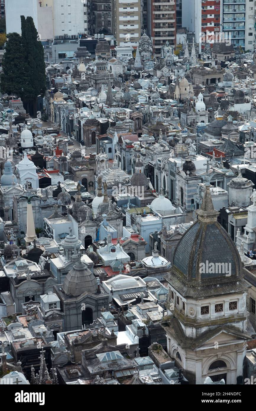 Il Cimitero di Recoleta, Recoleta, Buenos Aires, Argentina, Sud America Foto Stock