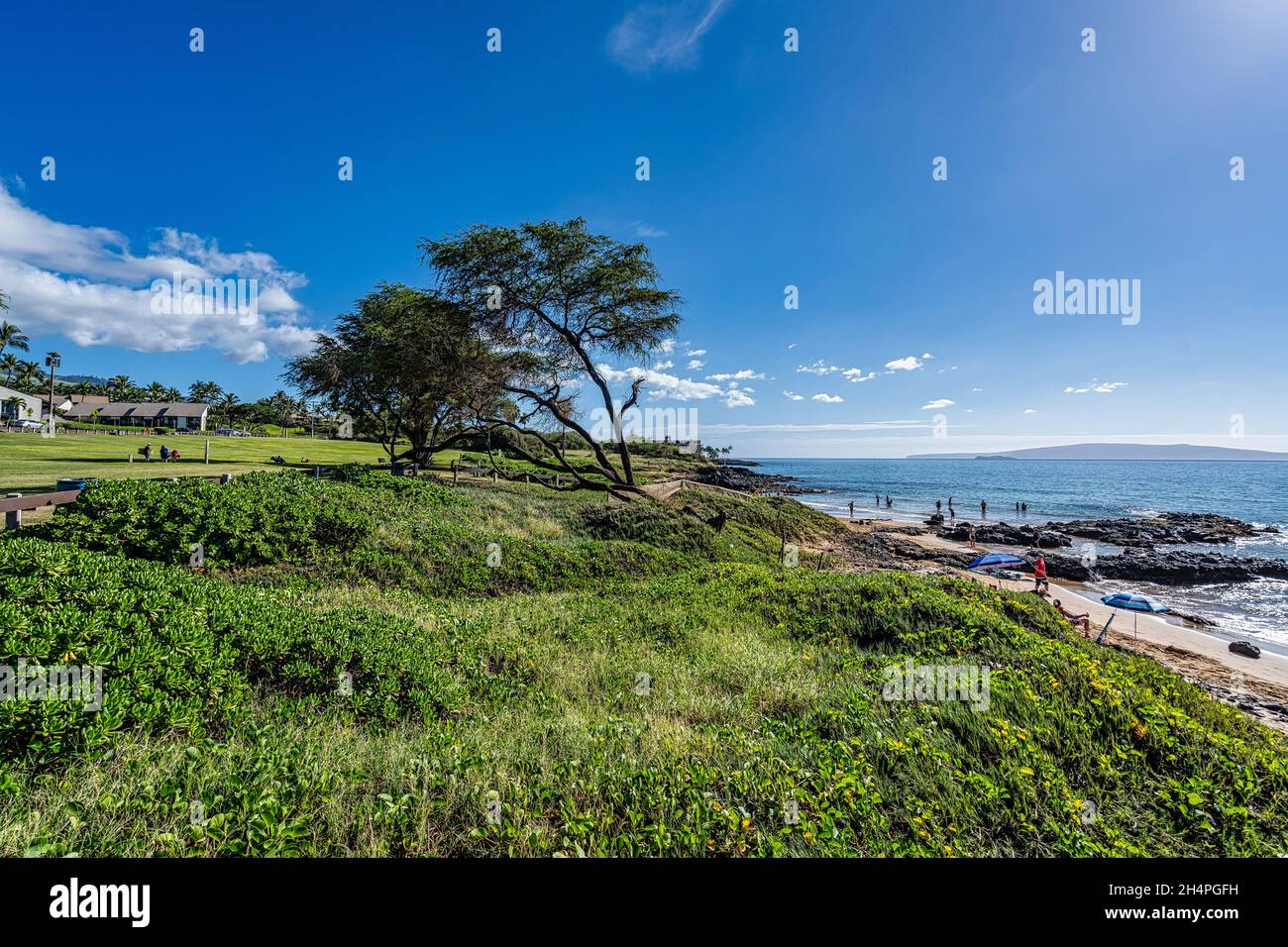 Kamaole Beach III a Maui Hawaii in perfetta giornata estiva Foto Stock