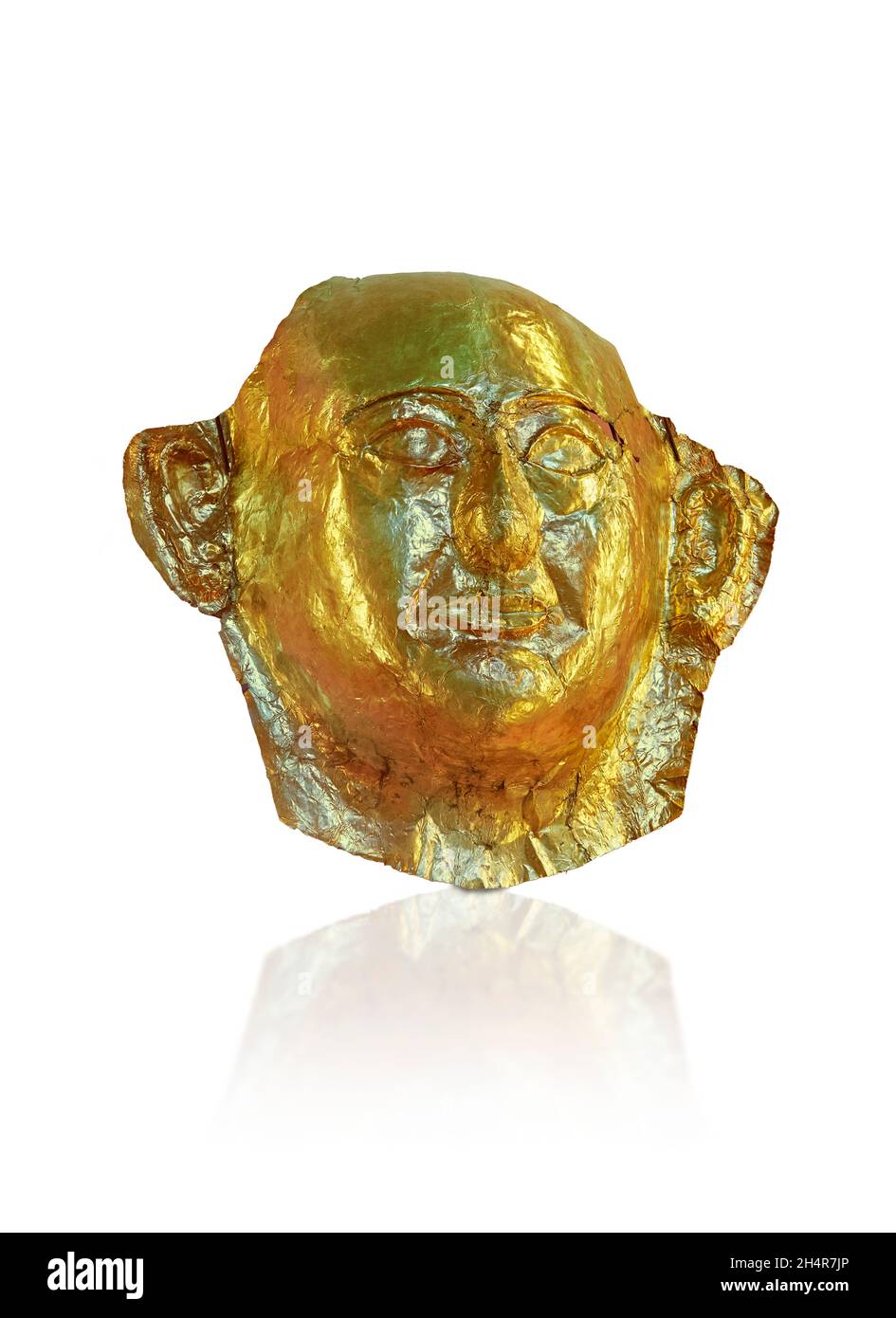 Antica maschera di morte in oro egiziano del Principe Kemweset, 1279-1213 a.C., Serapeum di Saqqara. Museo del Louvre. Il Principe Kemweset (Khamwese, Kemwese o KH Foto Stock