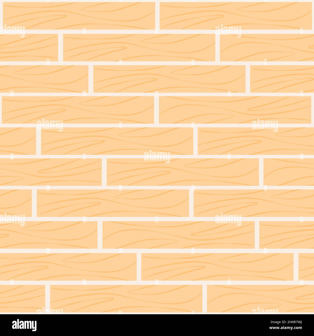 Pavimento in legno senza cuciture. Sfondo di legno chiaro. Pavimenti o pannelli a parete continui. Modello per filigrana o sfondo, illustrazione vettoriale. Illustrazione Vettoriale