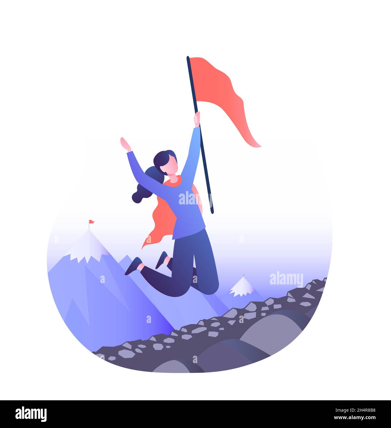 Business di successo di concetto Illustrazione Vettoriale