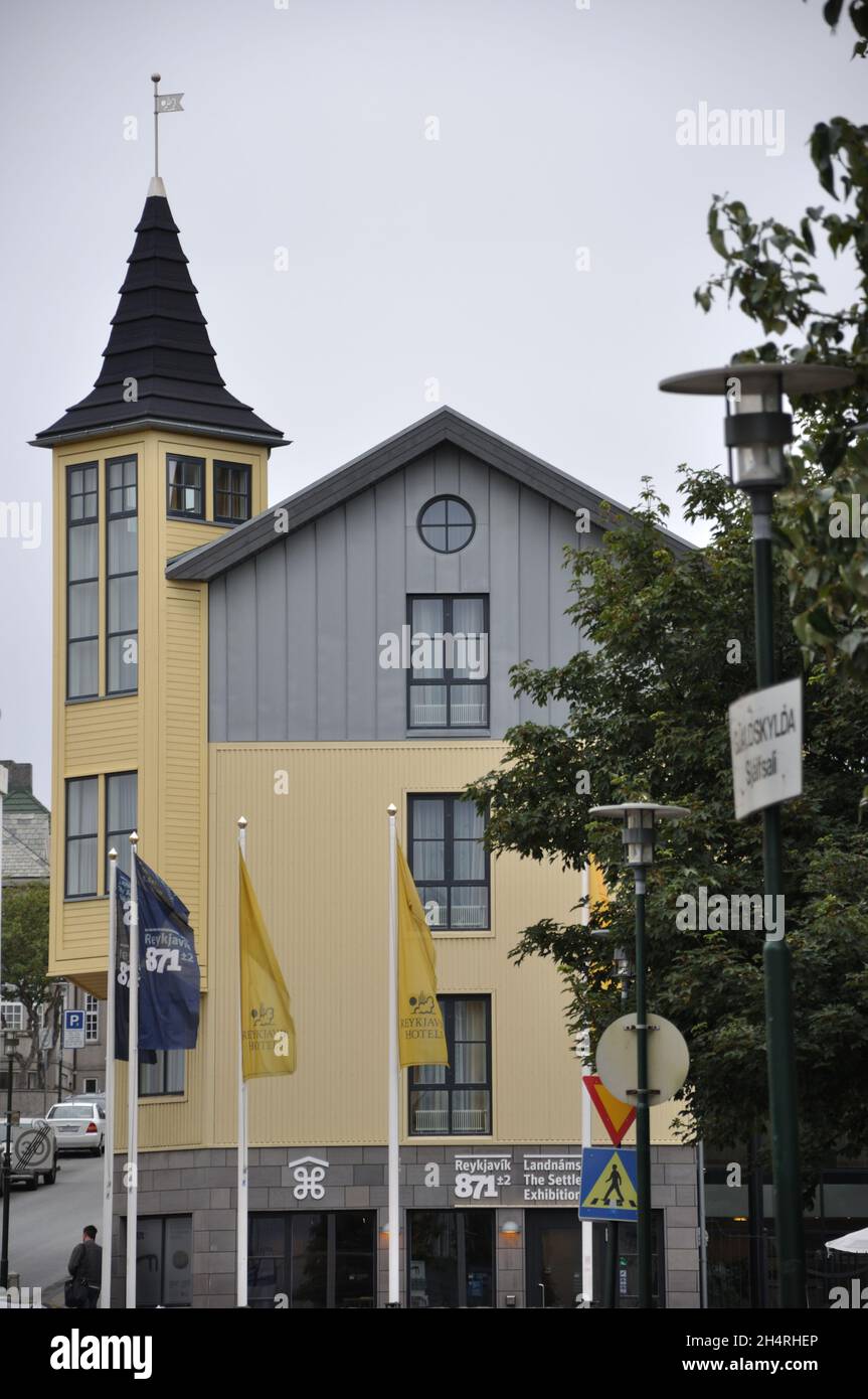 La Mostra dell'insediamento (Museo), Reykjavik, Islanda Foto Stock