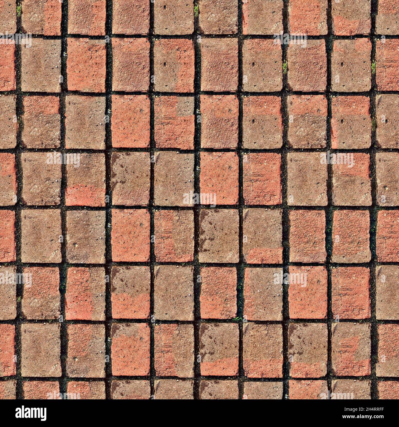 Texture rosso mattone pavimentazione. Alta risoluzione Foto Stock