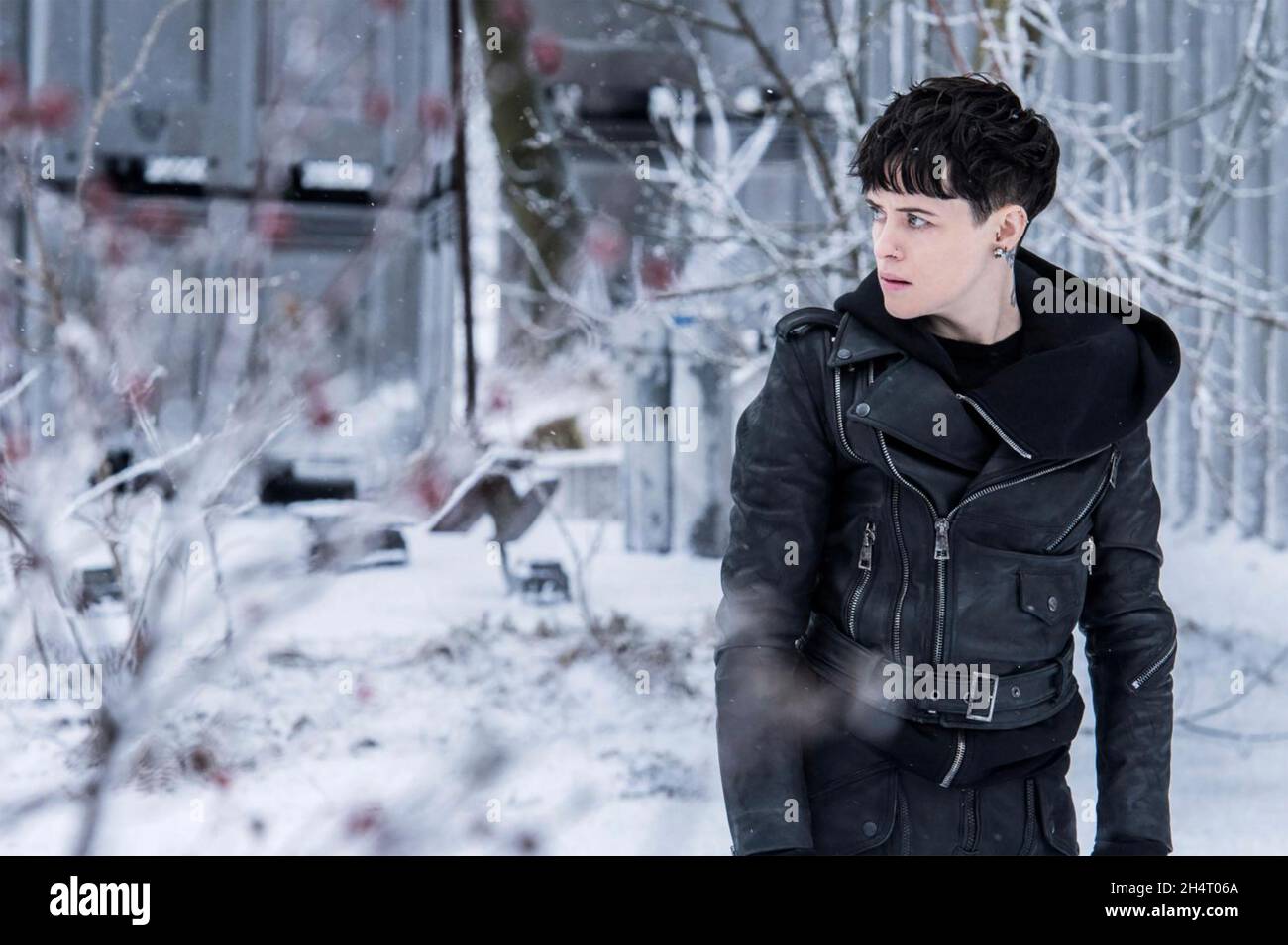 THE GIRL IN THE SPIDER'S WEB 2018 Sony Pictures ha pubblicato un film con Claire Foy come Lisbeth Salander Foto Stock