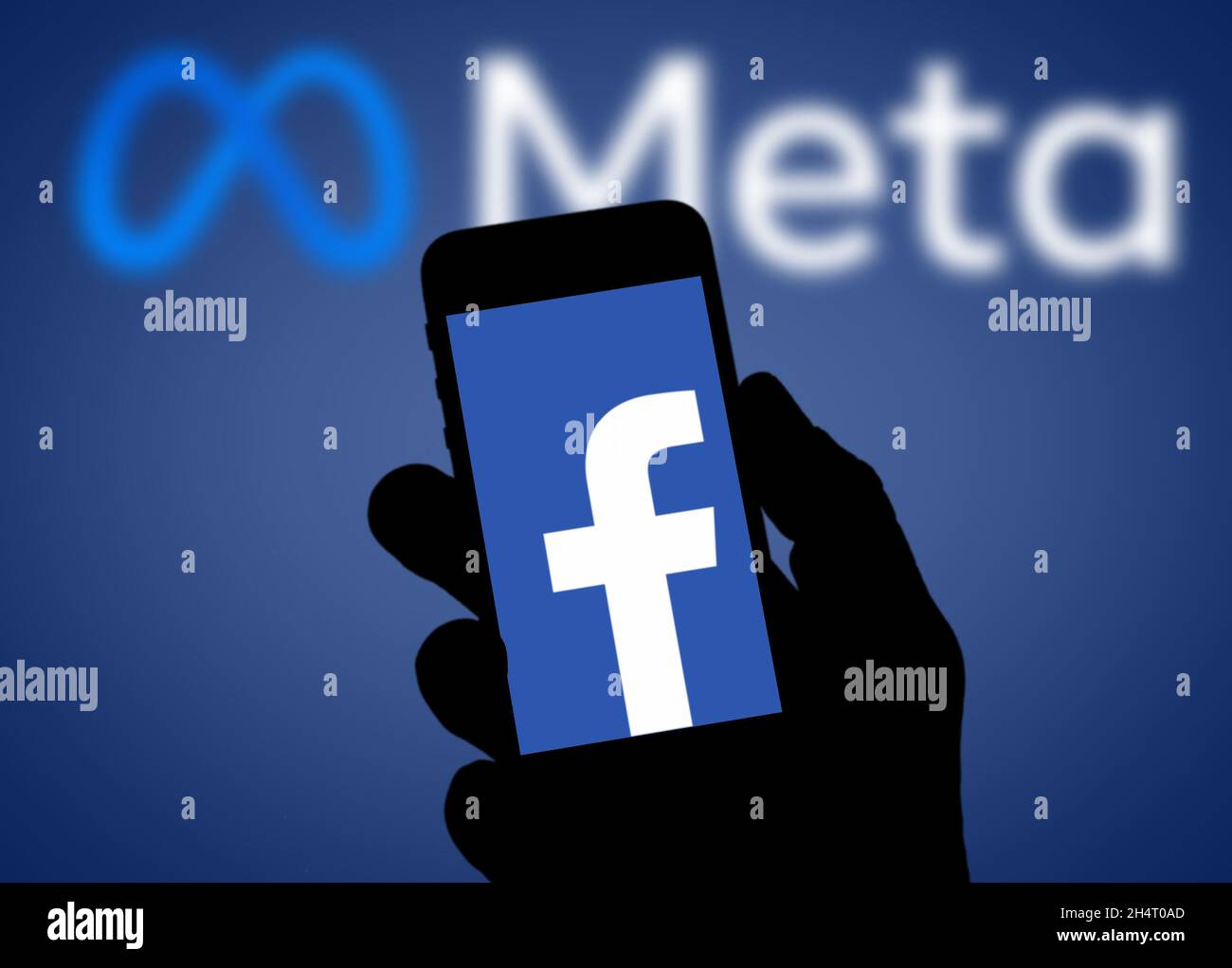 Piattaforme Meta di Facebook Foto Stock