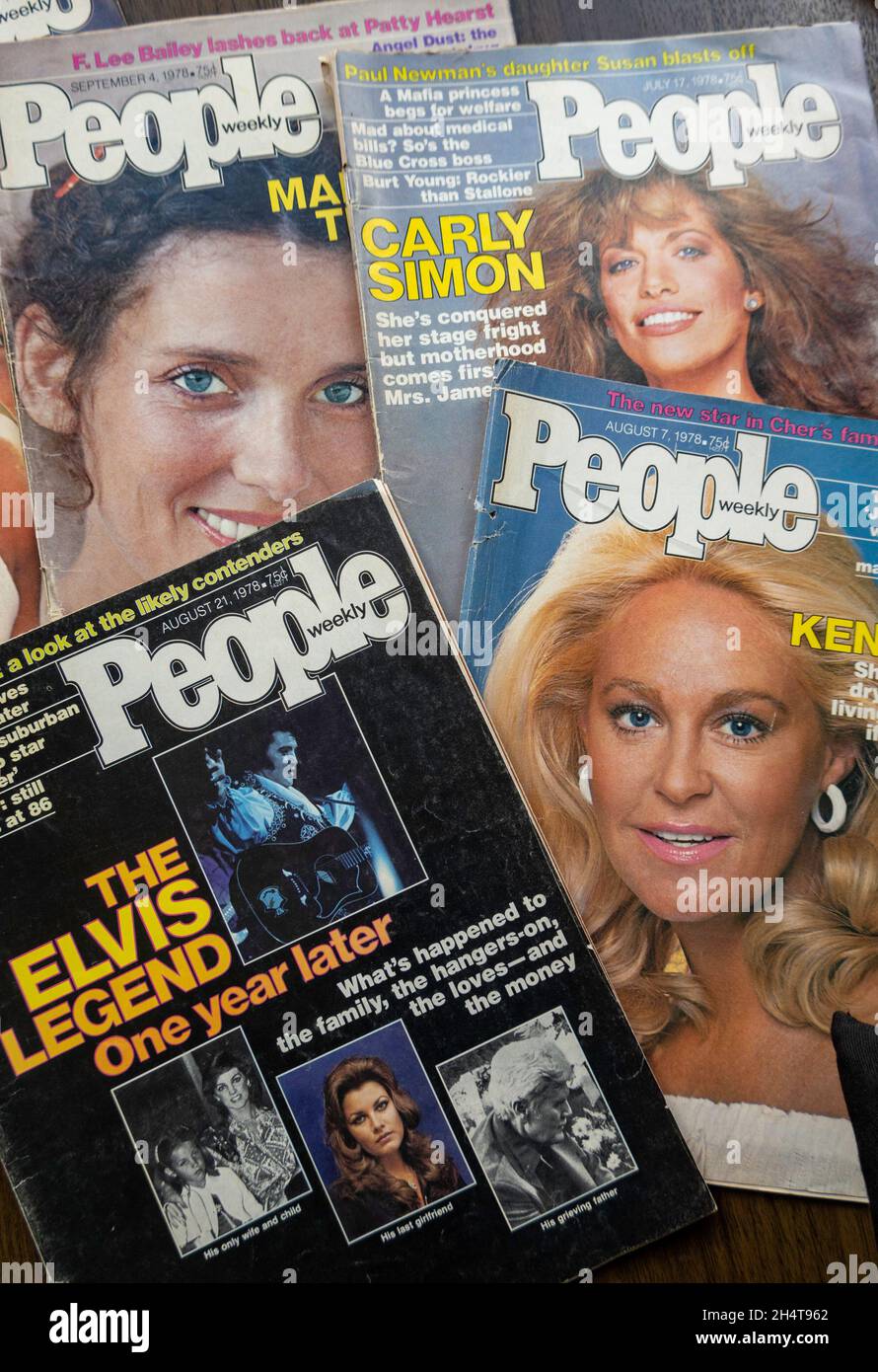 1978 numeri di 'People' Magazine Covesr, USA Foto Stock