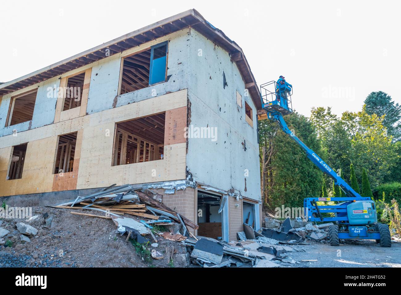 L'intera casa è stata completamente rinnovata Foto Stock