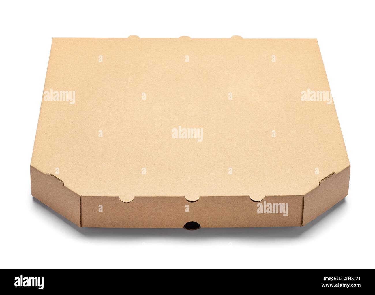 confezione per la consegna di cibo in cartone per la pizza Foto Stock