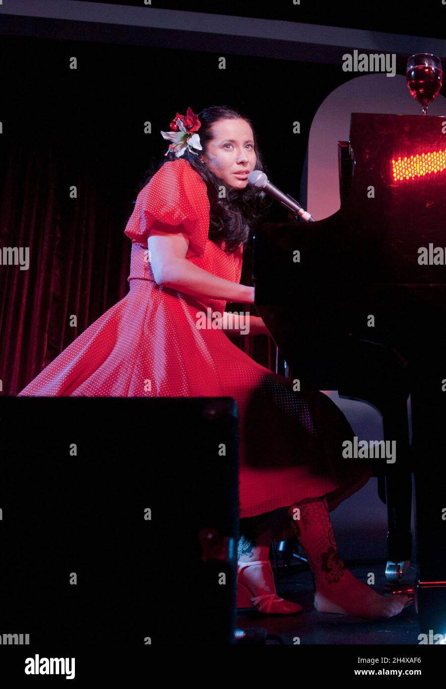 Nota redattori - Alternate Crop - Nerina Pallot in concerto al Glee Club di Birmingham. Foto Stock