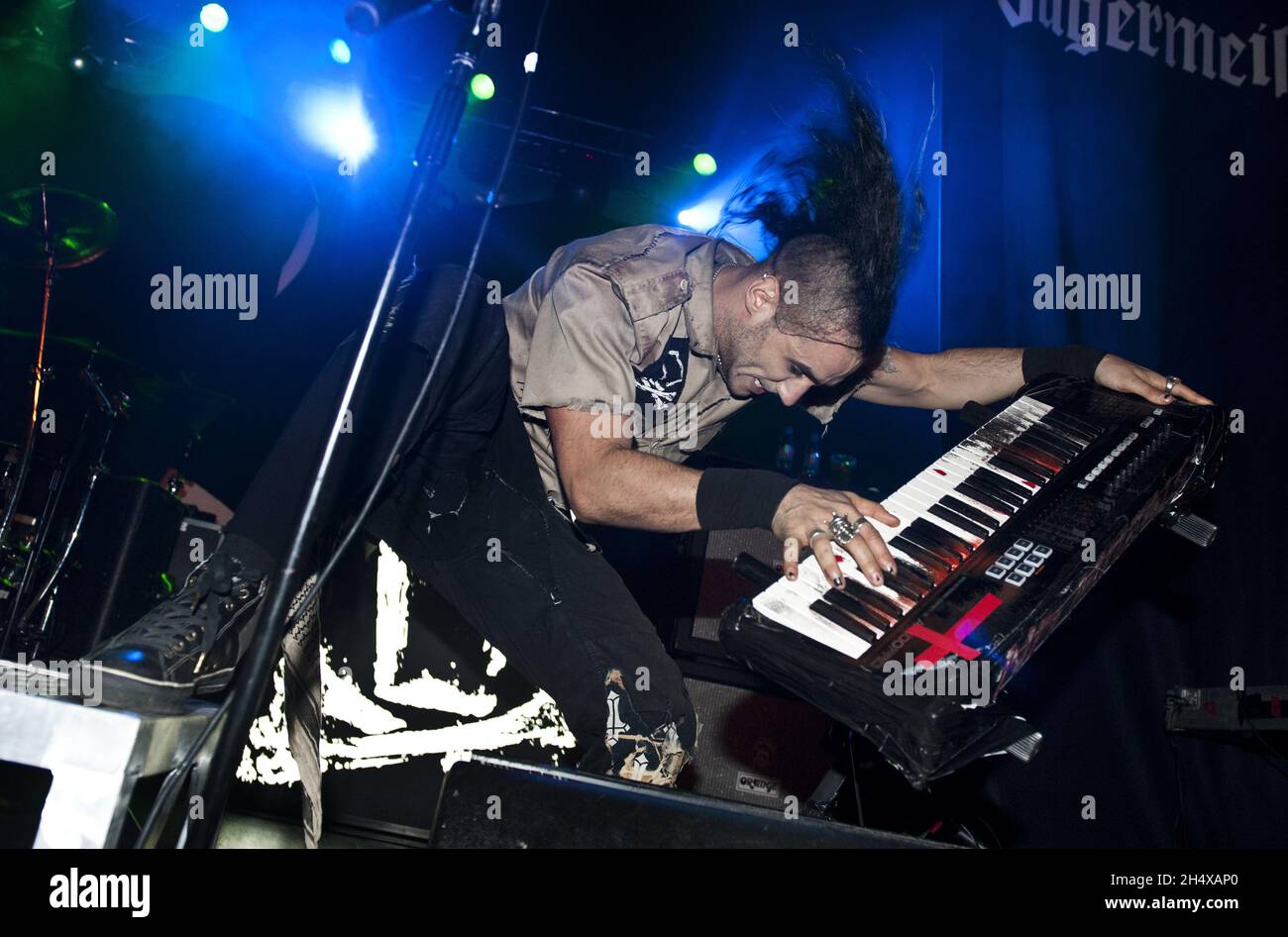 The Avd of the Defiled in concerto durante il Jagermeister Music Tour 2013 al 02 Academy - Birmingham Foto Stock