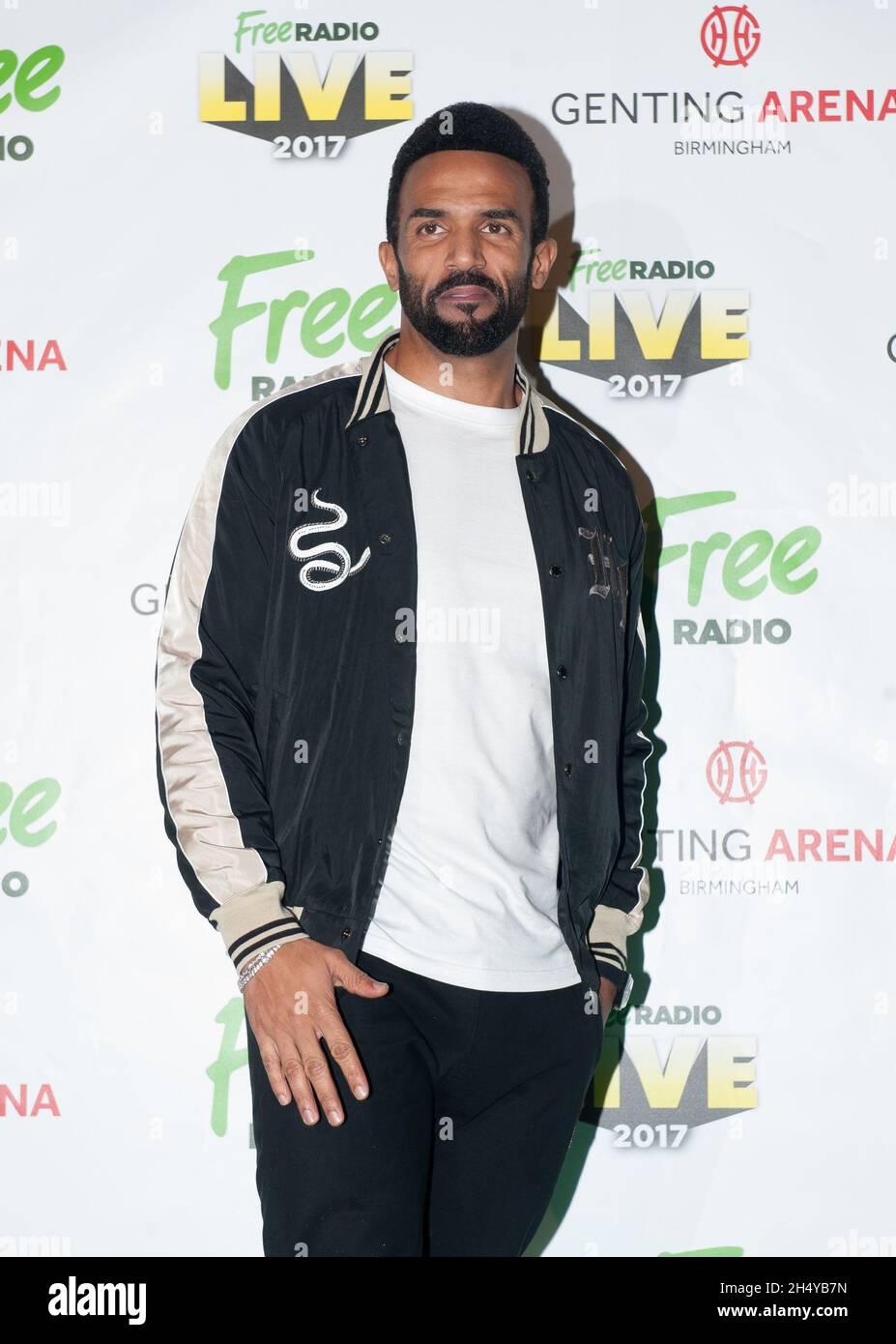 Craig David posa backstage durante la Free radio Live 2017 alla Genting Arena di Birmingham, Regno Unito. Data foto: Sabato 11 novembre, 2017. Photo credit: Katja Ogrin/ EMPICS Entertainment. Foto Stock