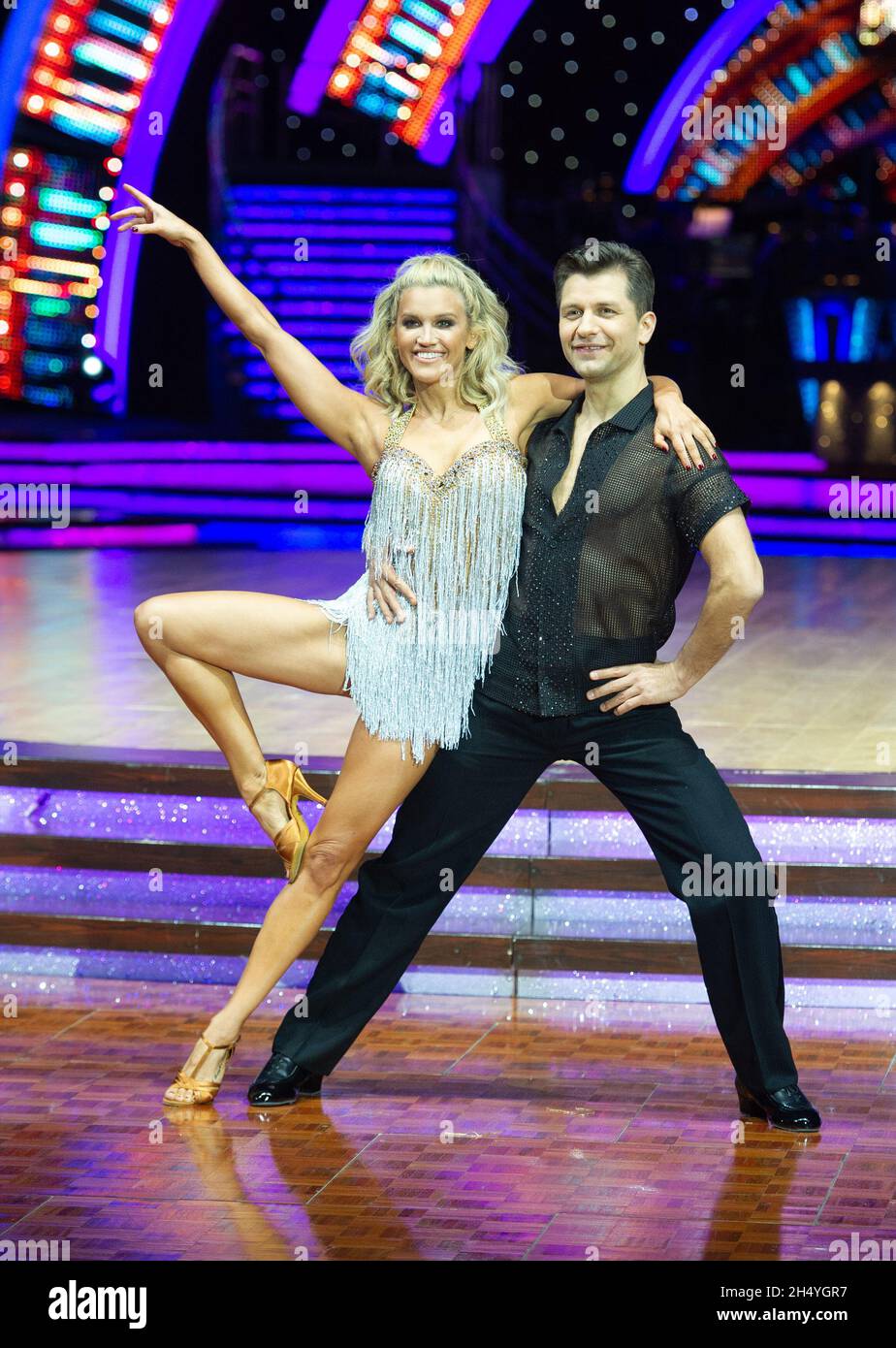 Ashley Roberts e Pasha Kovalev partecipano alla fotocall per il tour dal vivo "Strictly come Dancing" all'Arena Birmingham il 17 gennaio 2019 a Birmingham, Inghilterra. Data foto: Giovedì 17 gennaio, 2019. Photo credit: Katja Ogrin/ EMPICS Entertainment. Foto Stock