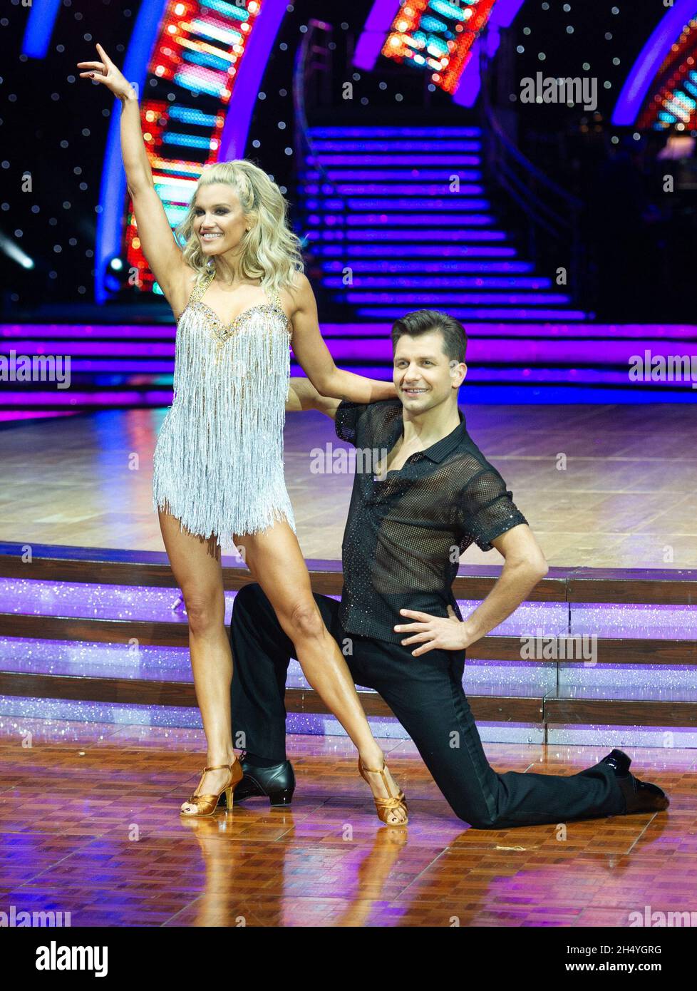 Ashley Roberts e Pasha Kovalev partecipano alla fotocall per il tour dal vivo "Strictly come Dancing" all'Arena Birmingham il 17 gennaio 2019 a Birmingham, Inghilterra. Data foto: Giovedì 17 gennaio, 2019. Photo credit: Katja Ogrin/ EMPICS Entertainment. Foto Stock