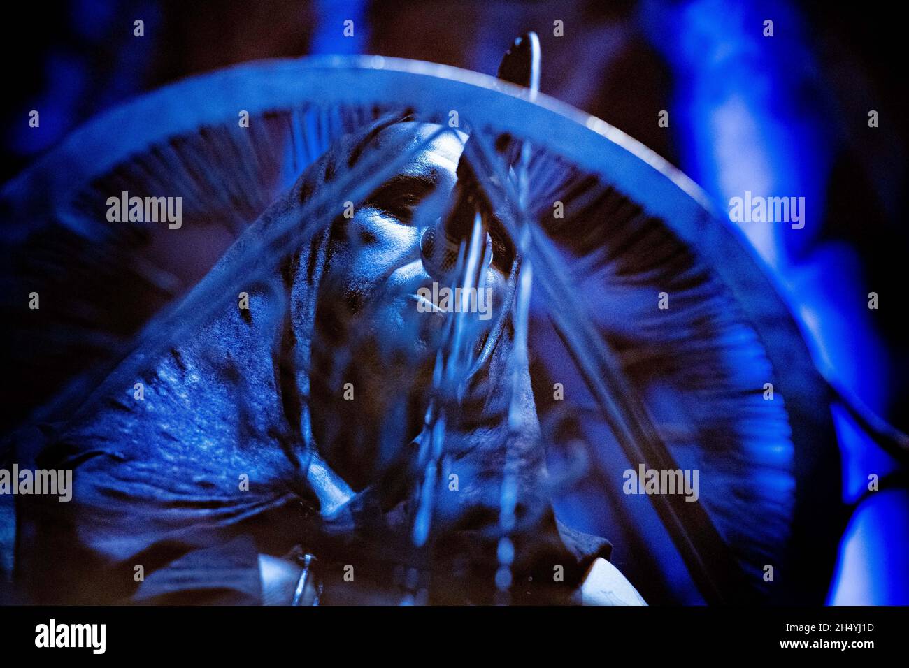 Adam Darski di Behemoth si esibisce sul palco all'Arena di Birmingham durante lo Slipknot's We are Not Your Kind World Tour il 24 gennaio 2020 a Birmingham, Regno Unito. Data foto: Venerdì 24 gennaio 2020. Photo credit: Katja Ogrin/EMPICS Entertainment. SOLO PER USO EDITORIALE Foto Stock