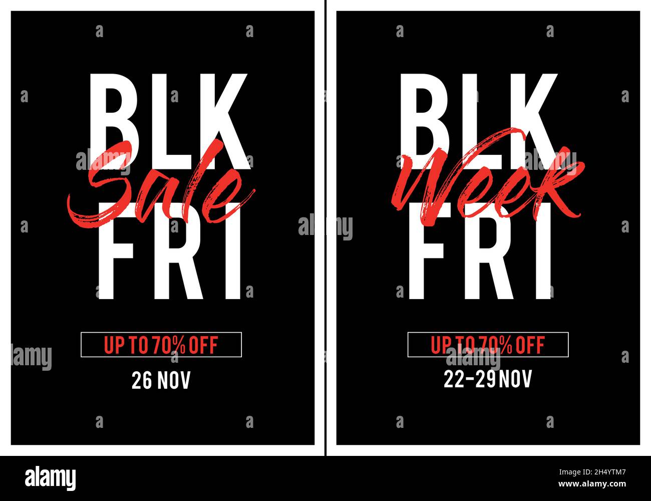 Vendita Black Friday, elementi vettoriali di design grafico per banner, etichette, tag Illustrazione Vettoriale
