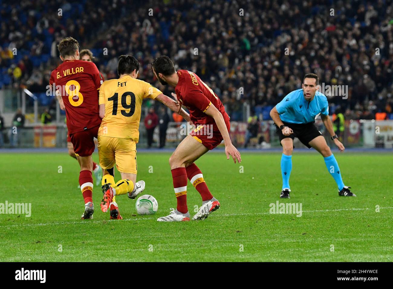 Sondre Brunstad FET di FK Bodø/Glimt in azione durante la partita del gruppo C della UEFA Europa Conference League tra A.S. Roma FK Bodø/Glimt allo Stadio Olimpico il 4 novembre 2021 a Roma, Italia.A.S. Roma, FK Bodø/Glimt, Conference League, UEFA, Stadio Olimpico (Foto di Domenico Cippitelli/Pacific Press) Foto Stock