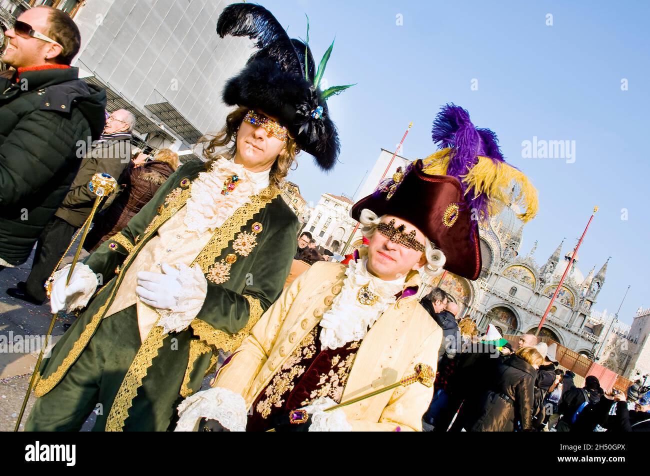 Vestito per la festa di Venezia Foto Stock