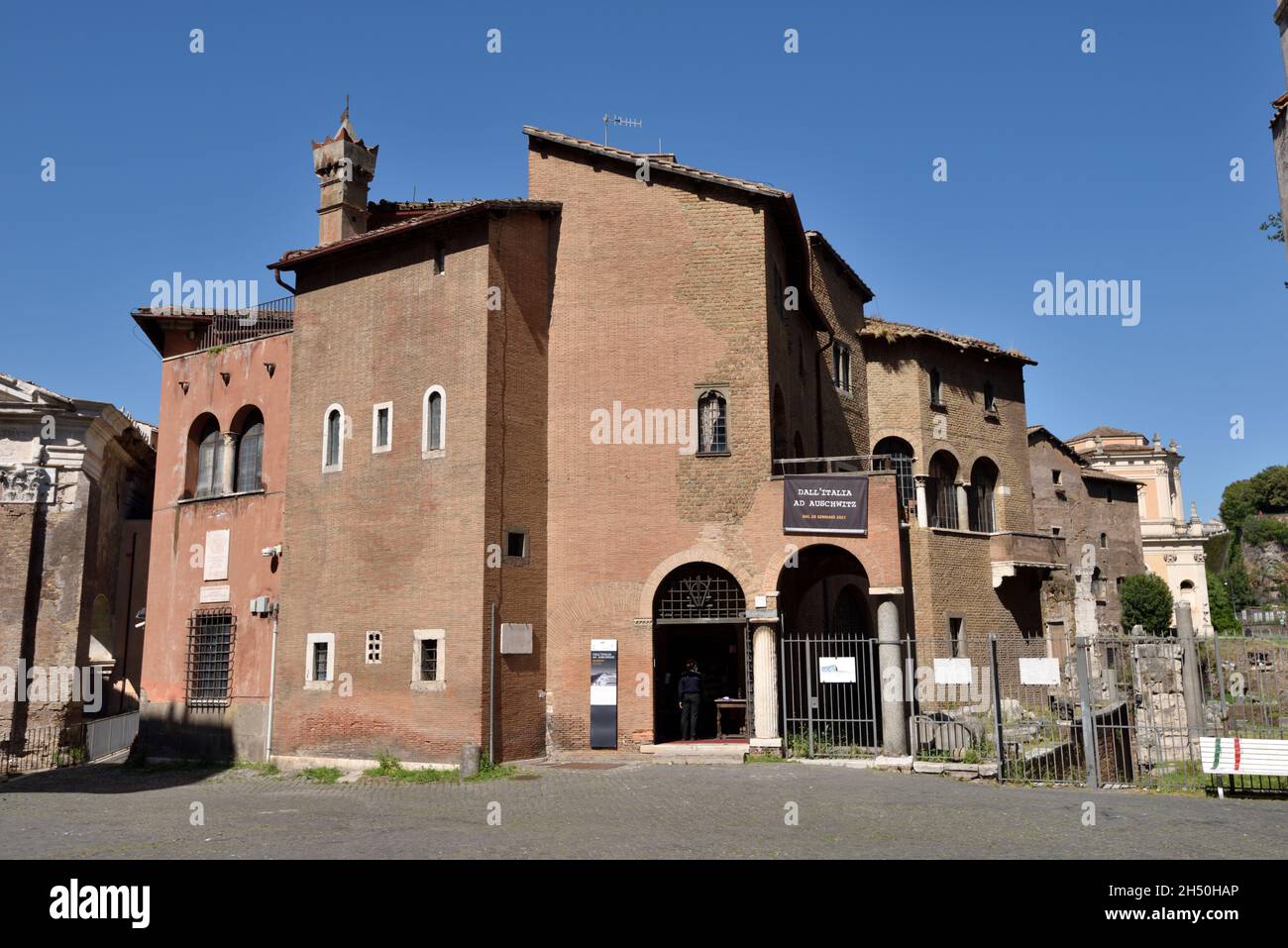 Museo Shoah, Ghetto Ebraico, Roma, Italia Foto Stock