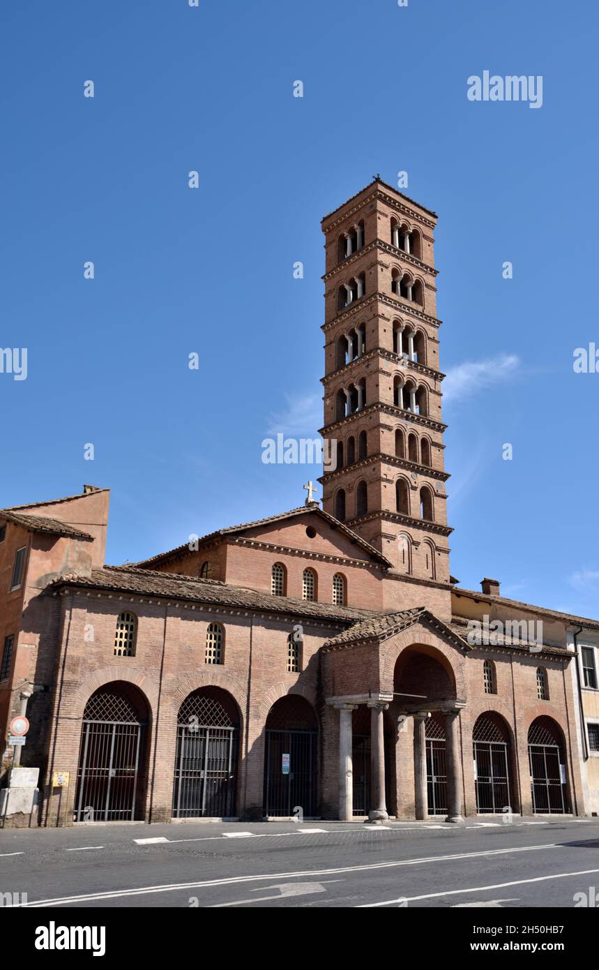 Italia, Roma, Basilica di Santa Maria in Cosmedin Foto Stock