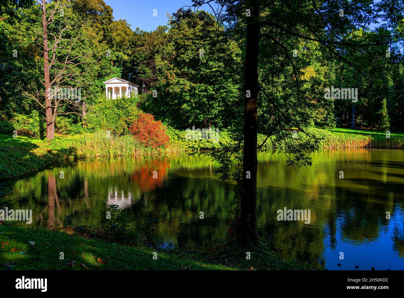 Giardini Lazienki. Foto Wojciech Fondalinski Foto Stock