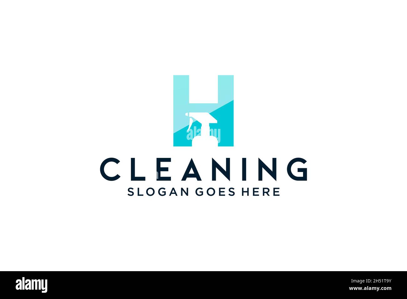 Lettera H per pulizia servizio pulito manutenzione per dettagli auto, case logo icona vettore. Illustrazione Vettoriale