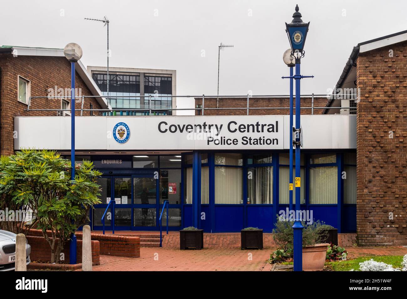 Stazione centrale di polizia a Little Park Street, Coventry, West Midlands, Regno Unito. Foto Stock