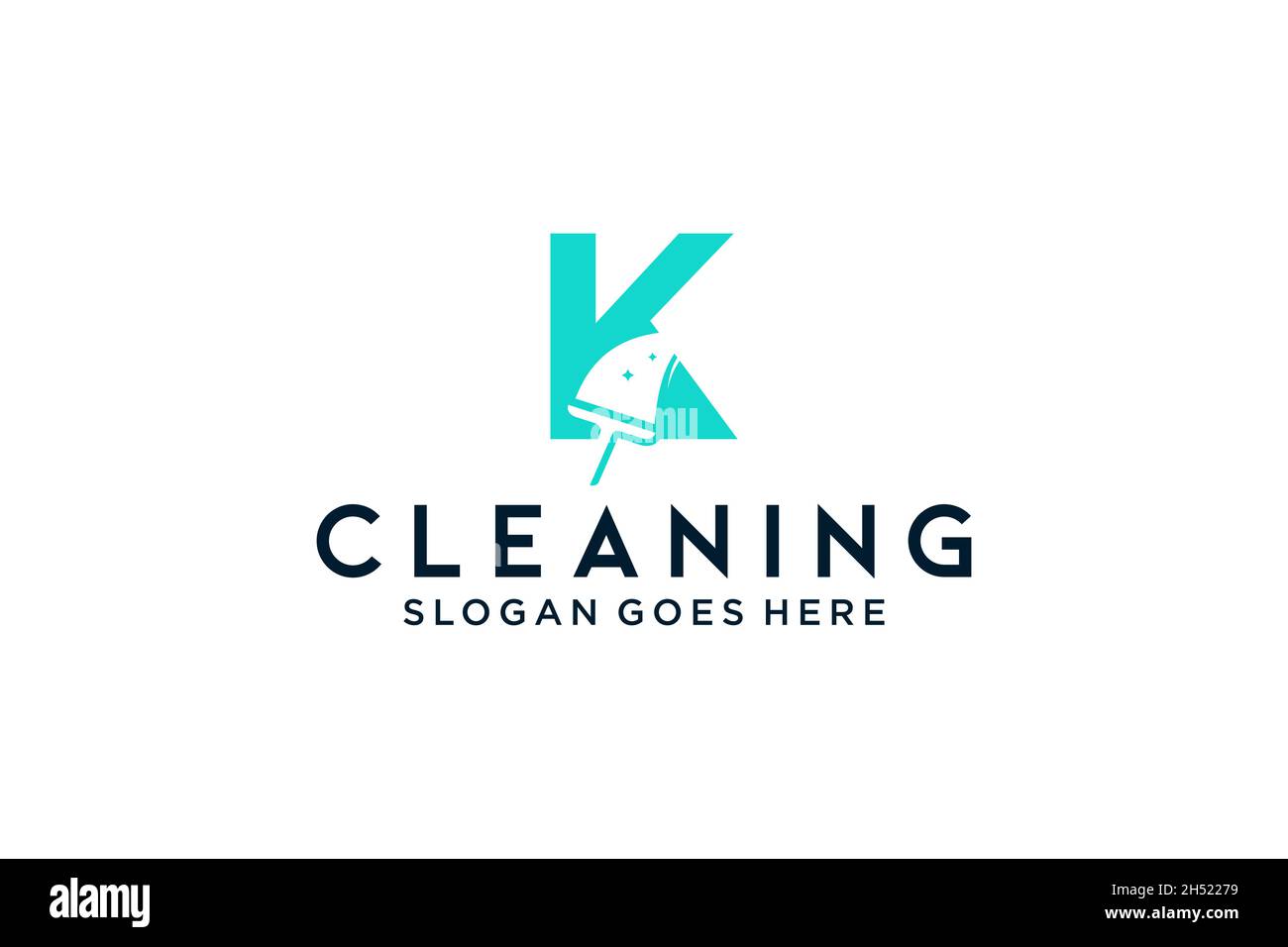 K per pulizia servizio pulito manutenzione per dettagli auto, case logo icona modello vettoriale. Illustrazione Vettoriale