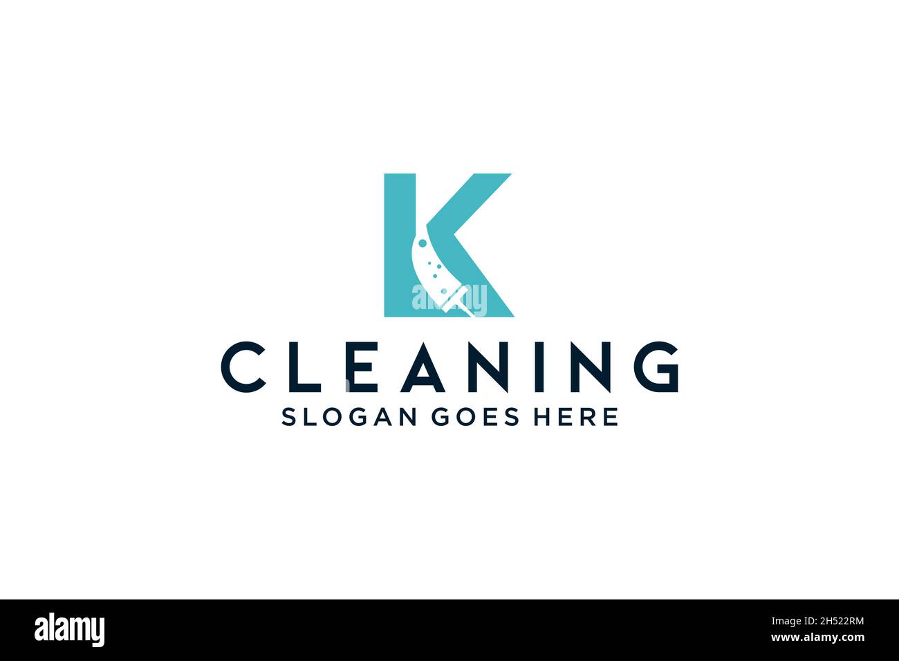 K per pulizia servizio pulito manutenzione per dettagli auto, case logo icona modello vettoriale. Illustrazione Vettoriale