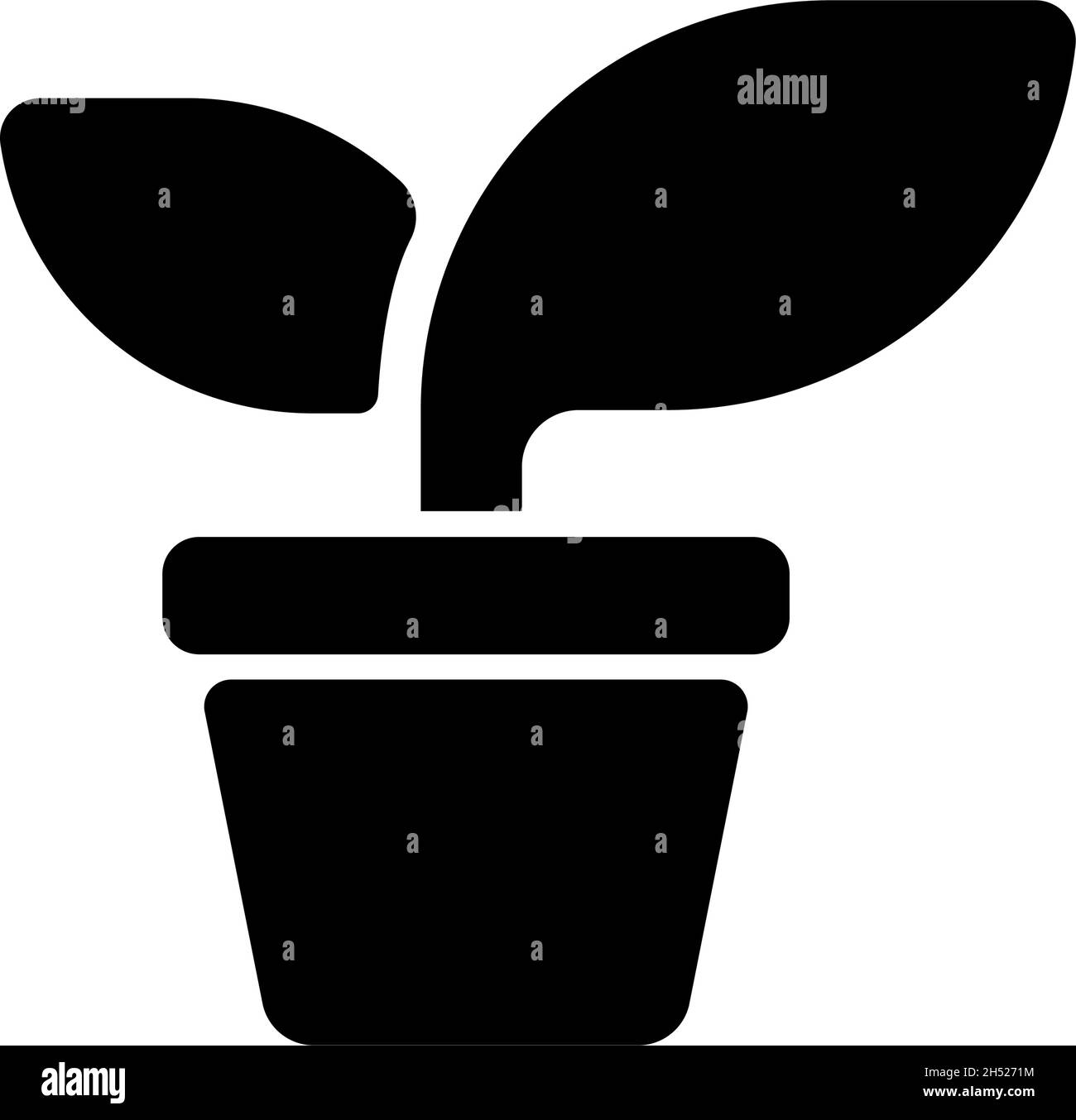 Germoglio, illustrazione dell'icona del vettore di pianta Illustrazione Vettoriale