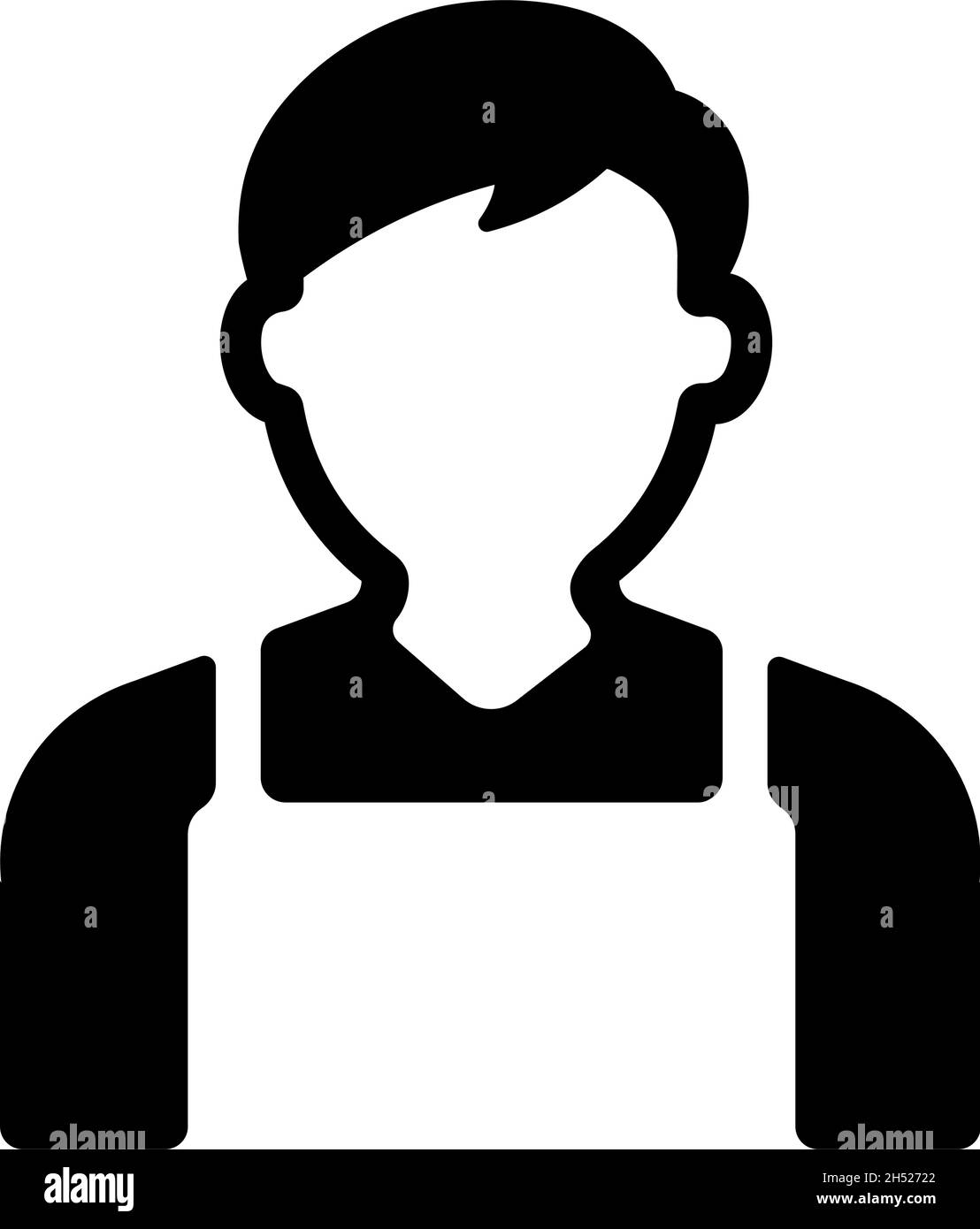 Illustrazione dell'icona del vettore dello staff del negozio Illustrazione Vettoriale