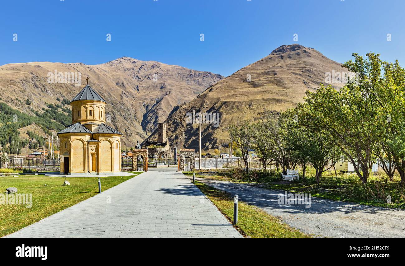 Georgia. Il villaggio di Sno. Fortezza di SNO. Foto Stock