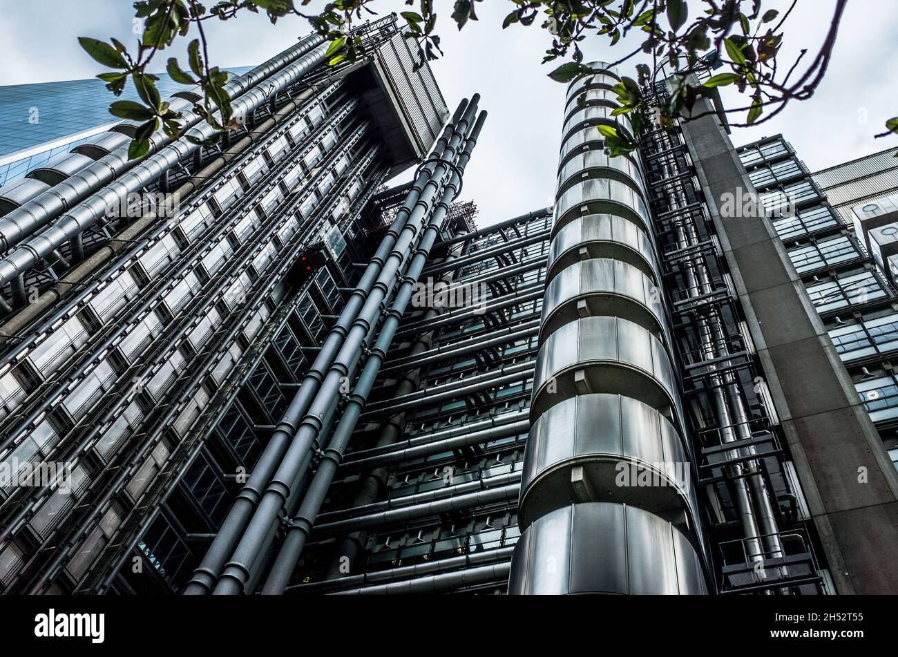 Loyds Building LOOKUP - distretto finanziario di Londra Foto Stock