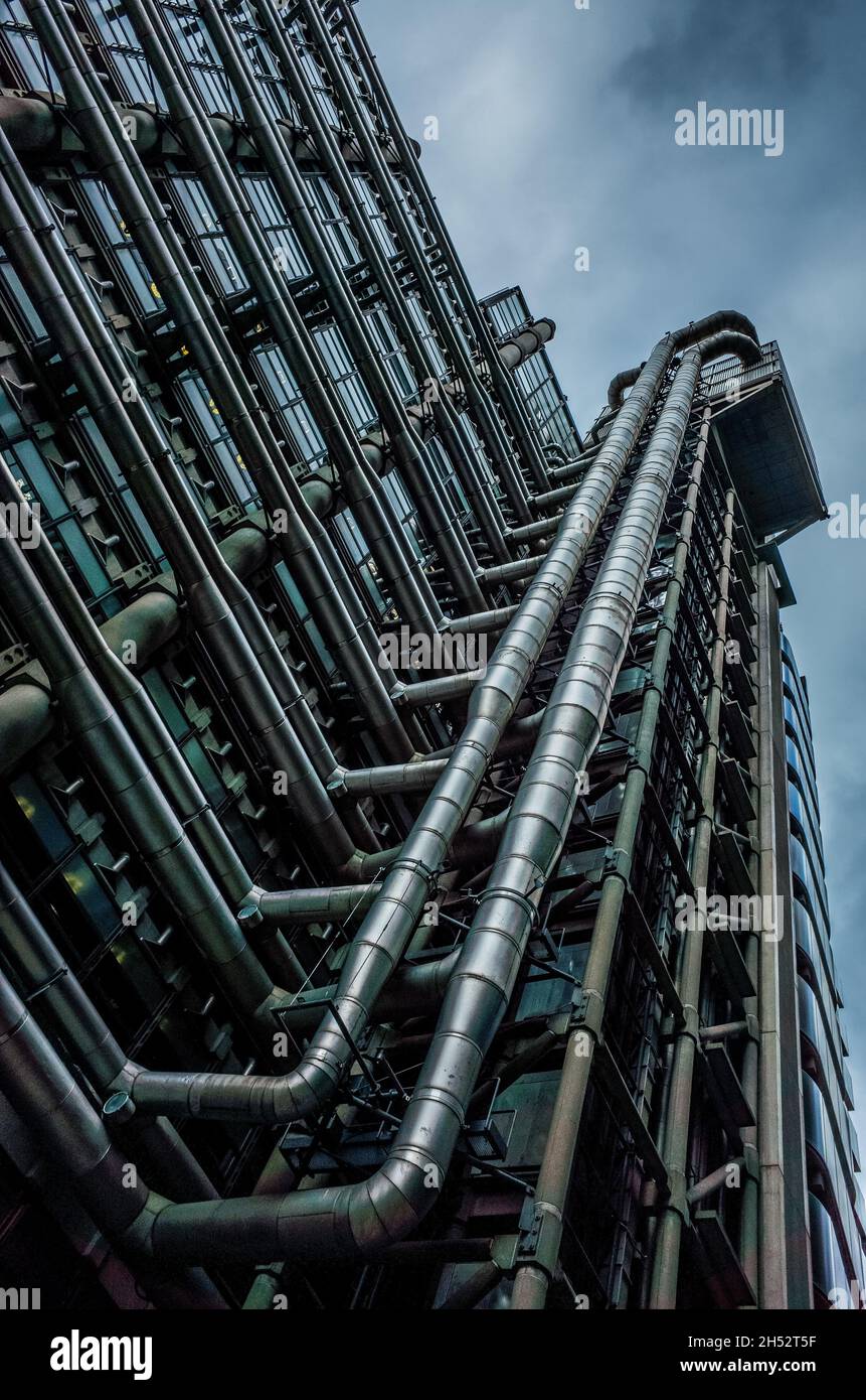 Loyds Building LOOKUP - distretto finanziario di Londra Foto Stock