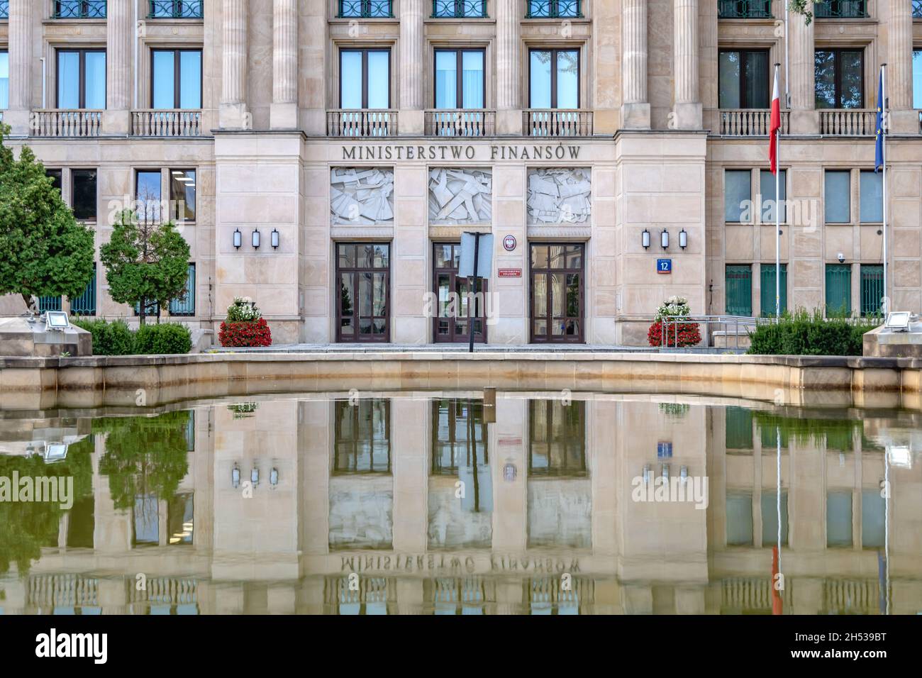 Sede del Ministero delle Finanze a Varsavia, parte del governo della Polonia Foto Stock